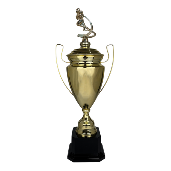 Trofeo de Copa de Metal con Figura Serie M1 de Futbol Americano